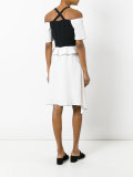 off-shoulder asymmetric dress