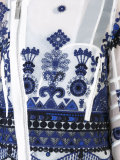 embroidered organza biker jacket