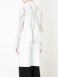 embroidered sleeves coat 