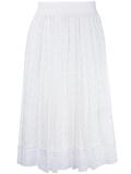 knitted midi skirt