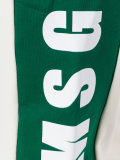 logo print track pants
