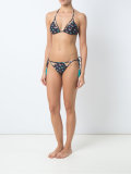 printed triangle bikini set