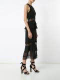 sheer ruffle dress