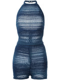 knitted halterneck playsuit