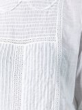 three-quarters sleeve lace blouse