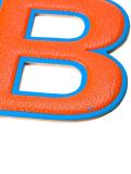'B' sticker