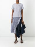asymmetric pleated skirt