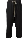 drop-crotch cropped trousers