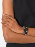 Millefiori leather wrap bracelet