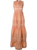 pleated long dress