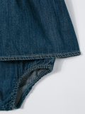 denim dress with underwear