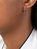 'Cherry Branch' diamond hoop earrings