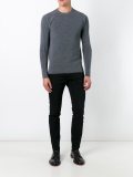 ribbed crew neck jumper