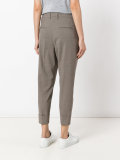 drop-crotch cropped trousers