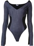 v neck bodysuit