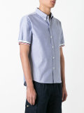 tri-colour trim short sleeve shirt