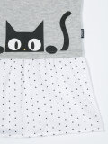 cat print dress