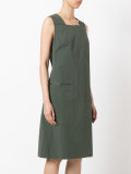 dislocated fastening sleeveless dress