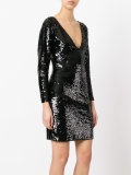 sequin V-neck dress