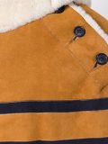 striped shearling jacket