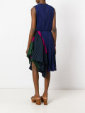 asymmetric dot lace dress