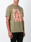 splatter print T-shirt