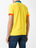 contrast polo shirt