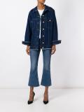 contrast collar denim jacket