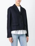 single breasted cropped jacket
