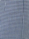 checked skirt 