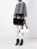 contrast detailing tote bag