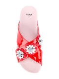 slippers with flowers