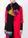 striped knitted scarf
