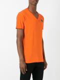 chest logo V-neck T-shirt