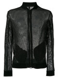 embossed bomber jacket
