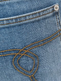 velvet panelled jeans
