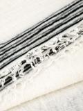 striped detailing scarf