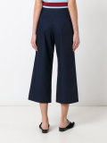 flared cropped trousers