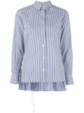 pinstriped pleated shirt
