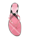 house check flip flops