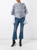 lace panelled cape