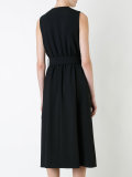 belted gilet dress