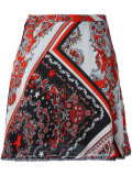 paisley patterned skirt