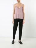 fringe-hem tank top