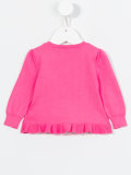 ruffled cardigan