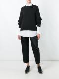 ruffled detail sleeve top