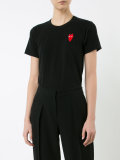 embroidered heart T-shirt 