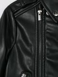 imitation leather biker jacket