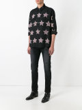 star print oversized shirt