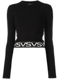 logo intarsia sweater